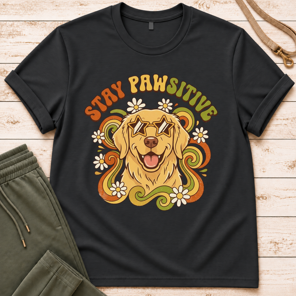 Stay Pawsitive T-Shirt