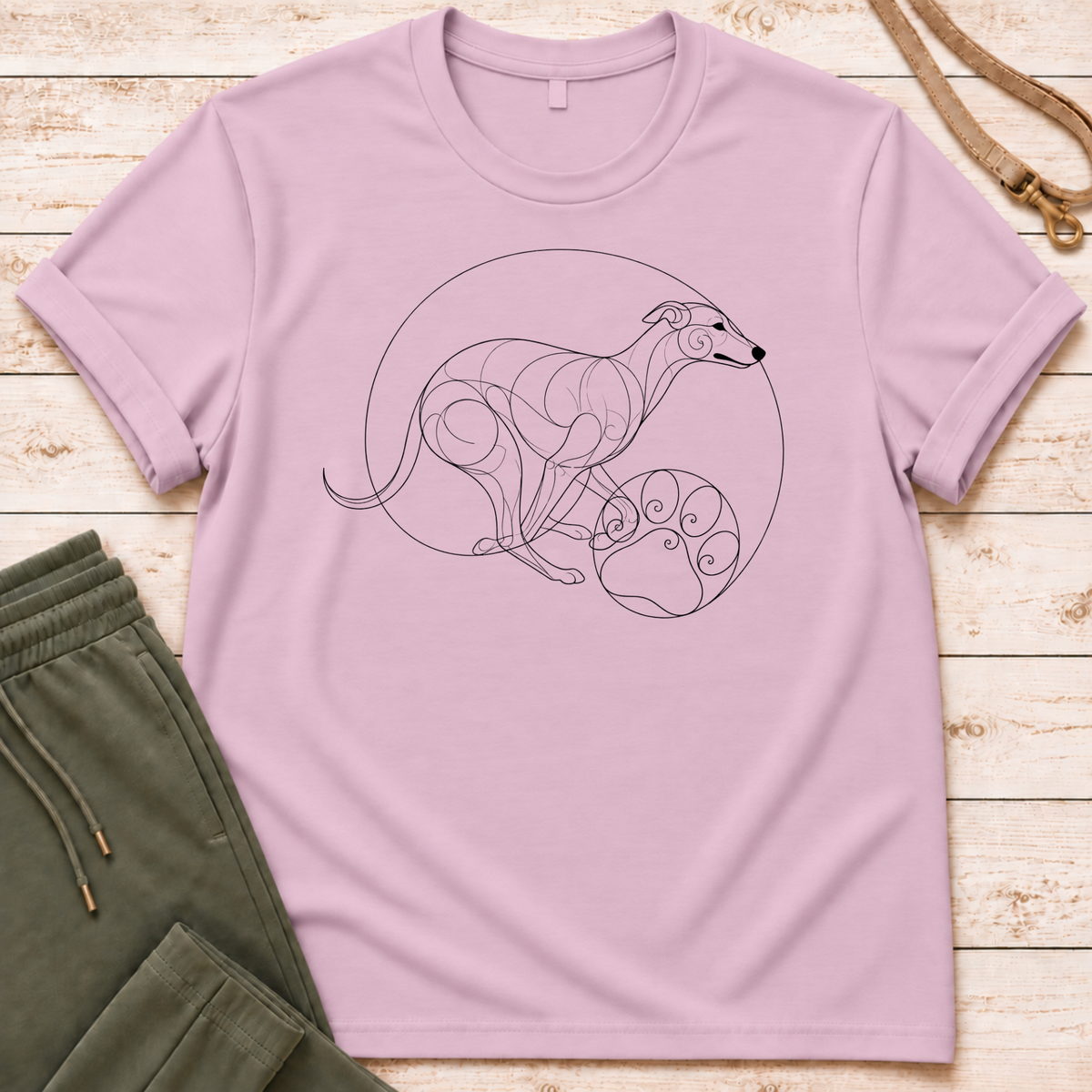 Spiral Greyhound T-Shirt