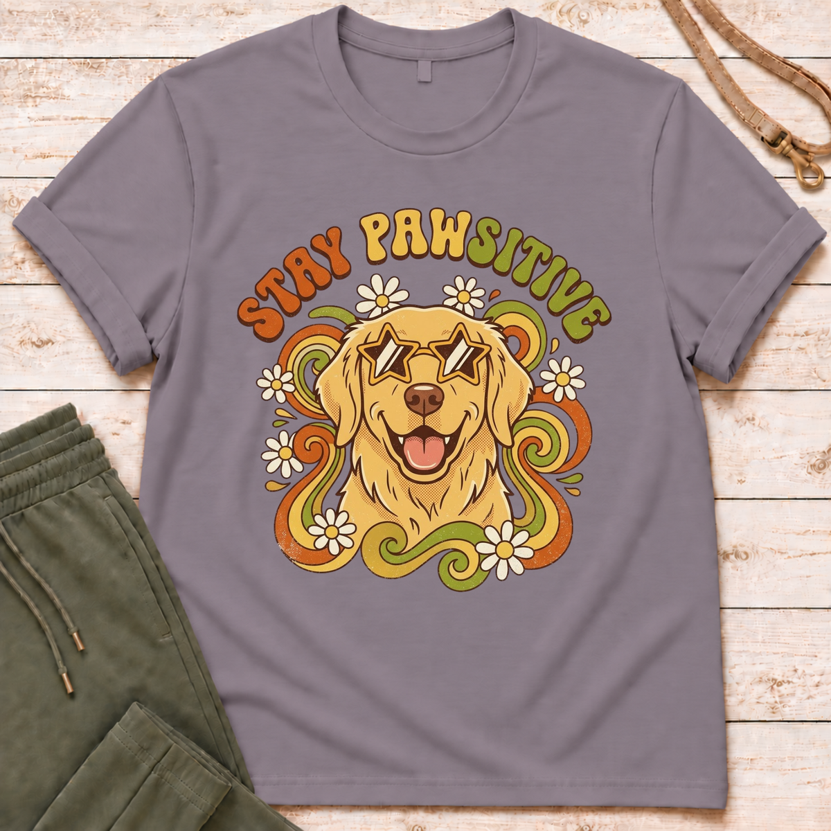 Stay Pawsitive T-Shirt