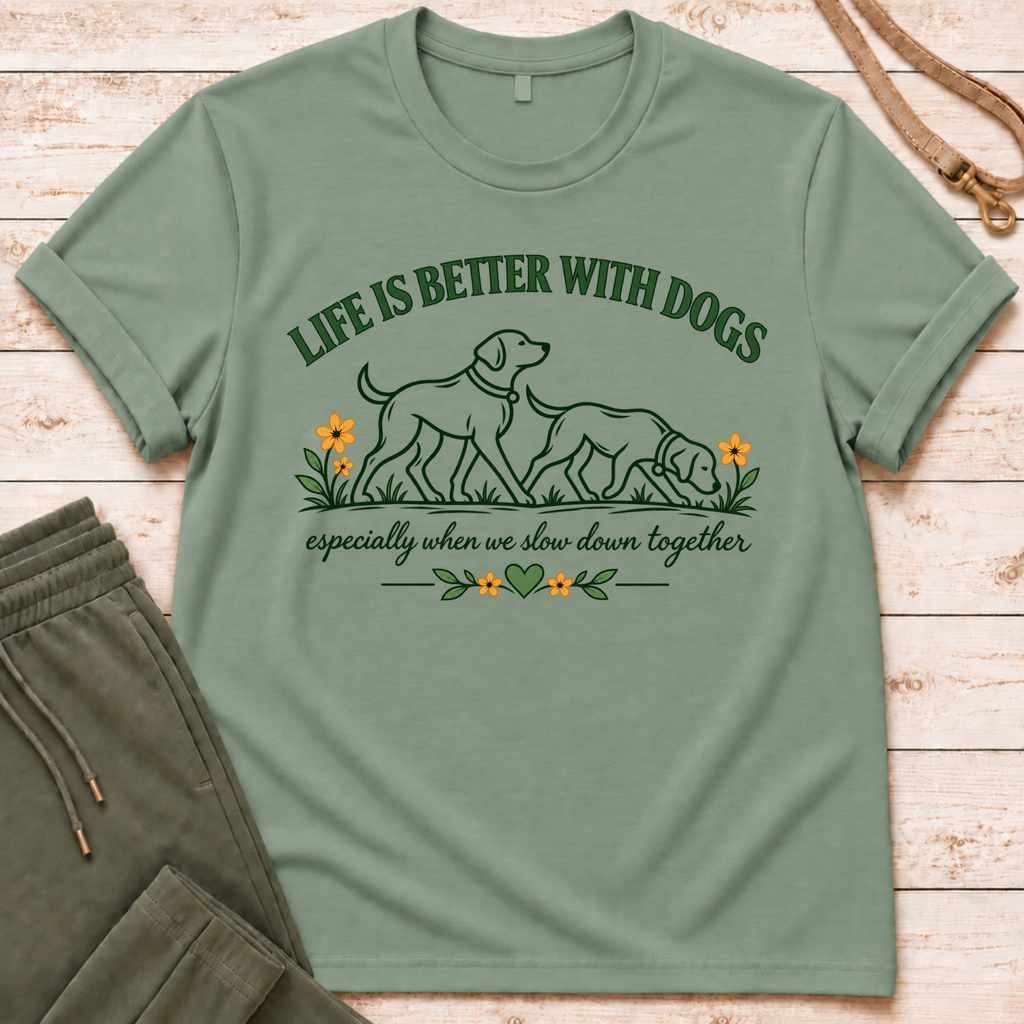 With Dogs T-Shirt