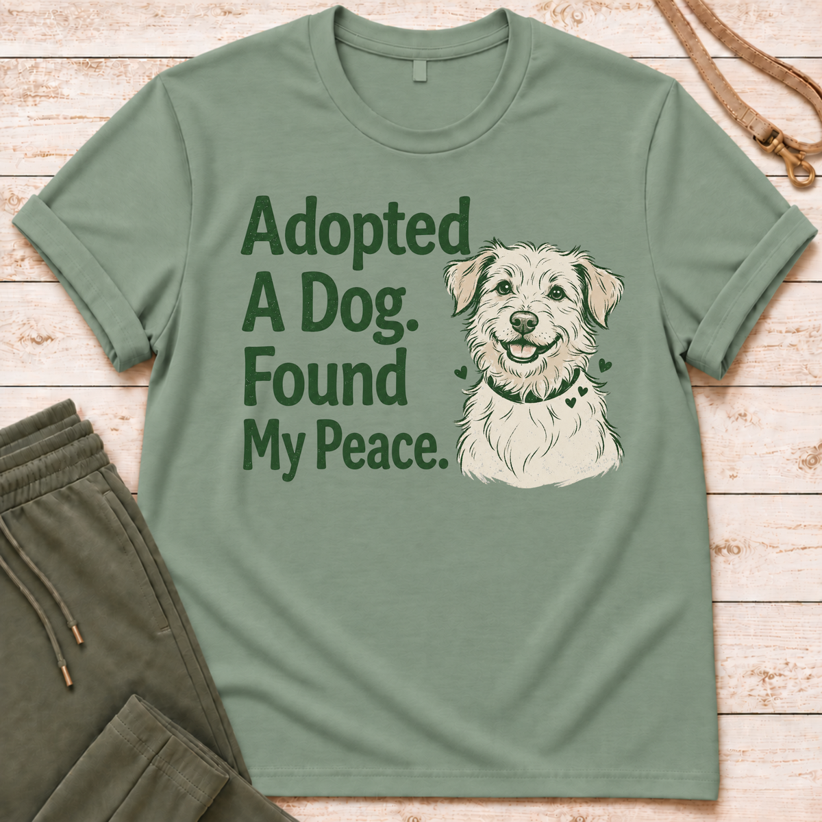 Adopted A Dog T-Shirt