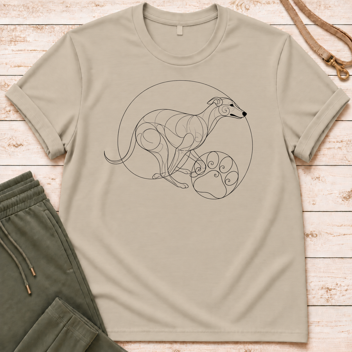Spiral Greyhound T-Shirt