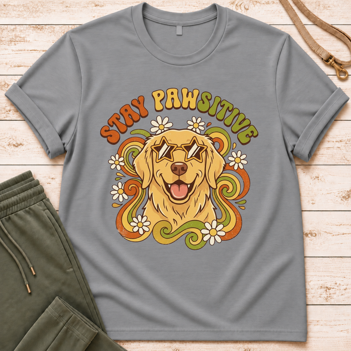 Stay Pawsitive T-Shirt