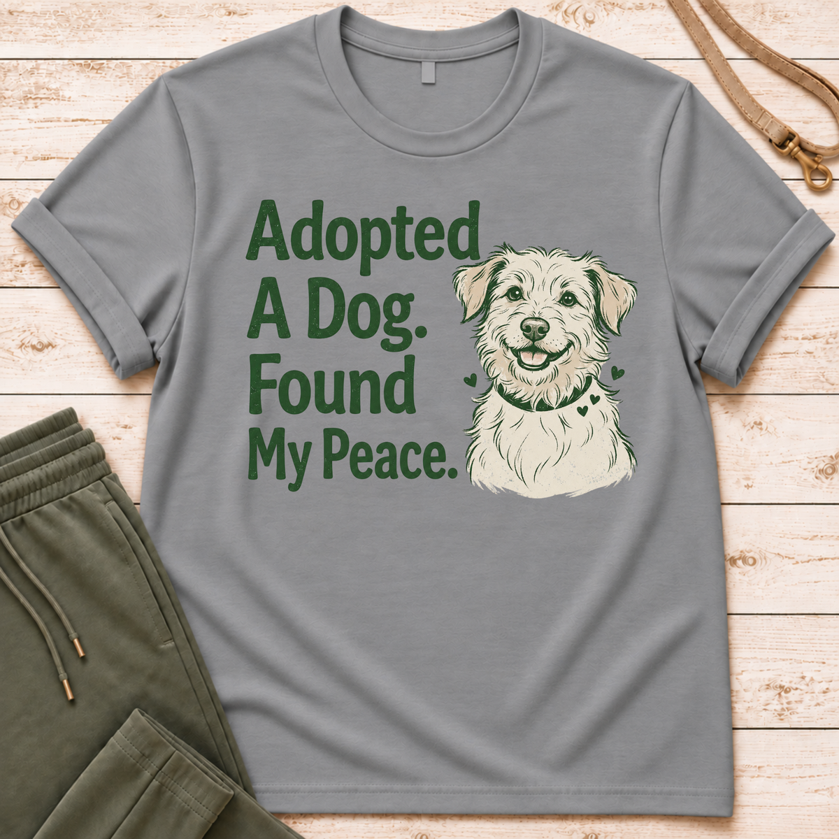 Adopted A Dog T-Shirt