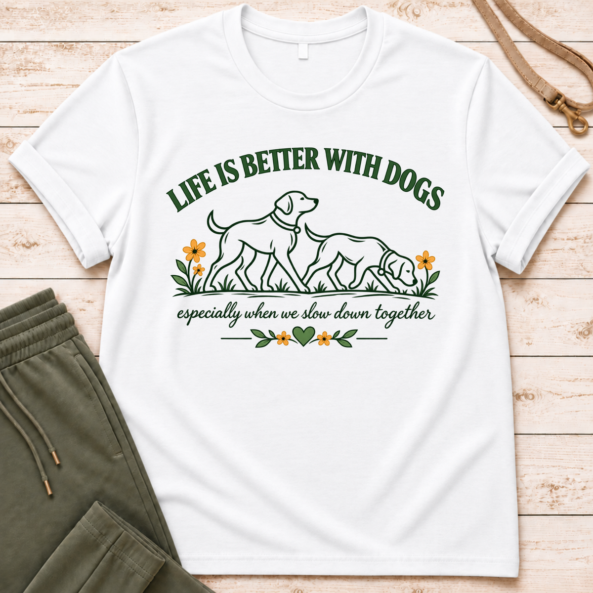 With Dogs T-Shirt