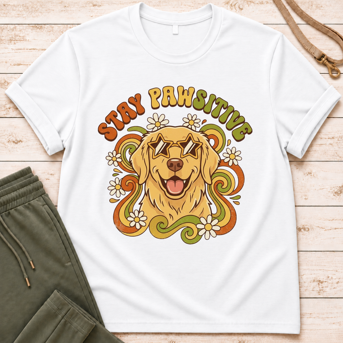 Stay Pawsitive T-Shirt