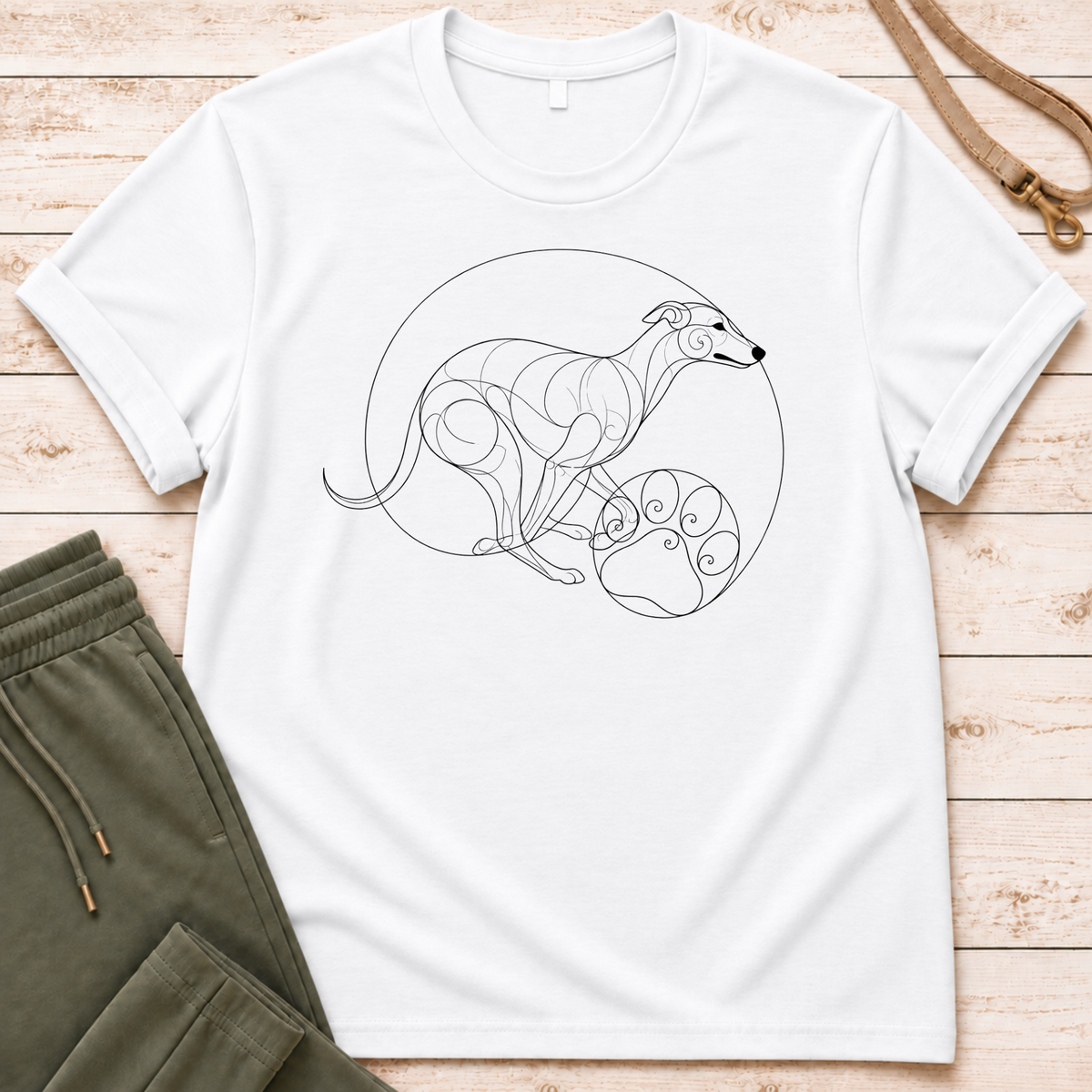 Spiral Greyhound T-Shirt
